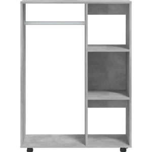 Garde-robe Gris beton 80x40x110 cm Bois d'ingenierie