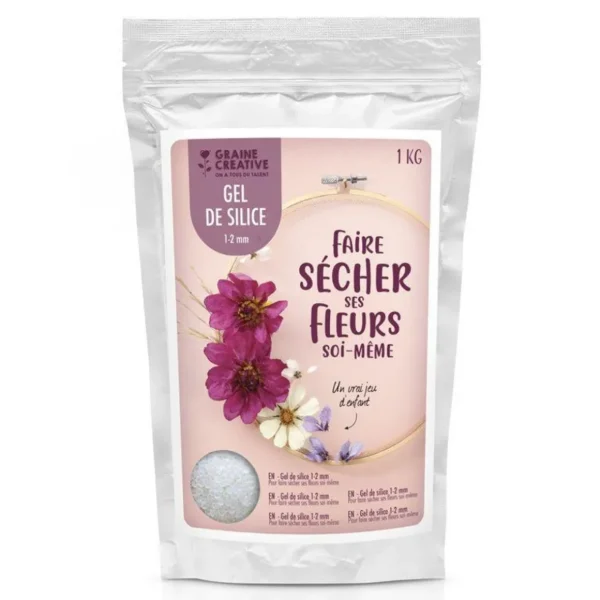 Gel de silice pour déshydrater les fleurs 1 kg