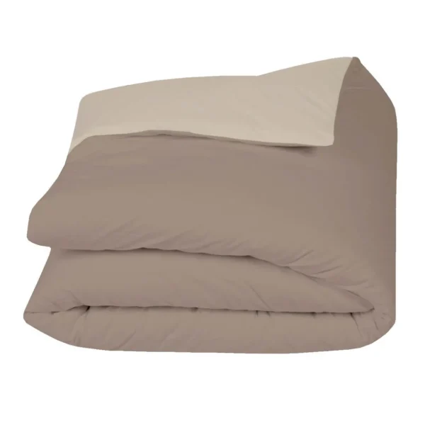 Housse de couette bicolore en coton 57 fils - collection permanente