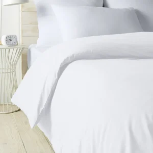 Housse de couette unie en percale de coton 70 fils - collection permanente