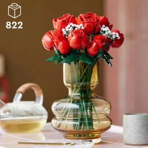 Icons 10328 Le Bouquet de Roses, Fleurs Artificielles pour Décorer, Cadeau de Saint-Valentin pour Adultes