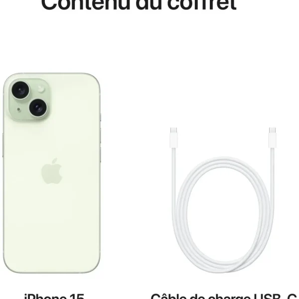 iPhone 15 128 Go - Vert