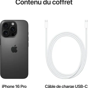 iPhone 16 Pro 128Go - Titane Noir