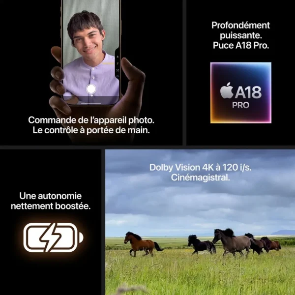 iPhone 16 Pro 128Go - Titane Sable