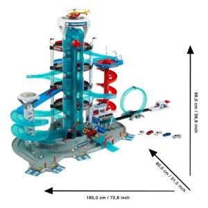 Jouet de garage - KLEIN - Garage Bosch Car Service Mega Universe - Comprend divers éléments de jeu et 5 véhicules.