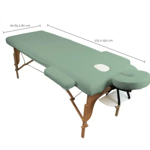 Kit complet de housses pour table de massage - Éponge - Vert pastel