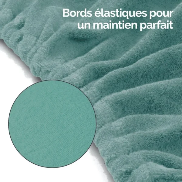 Kit complet de housses pour table de massage - Éponge - Bleu pastel