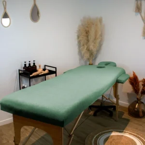 Kit complet de housses pour table de massage - Éponge - Vert pastel