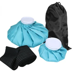 Kit de 2 poches de glace réutilisables chaud-froid avec sangle pour toutes parties du corps