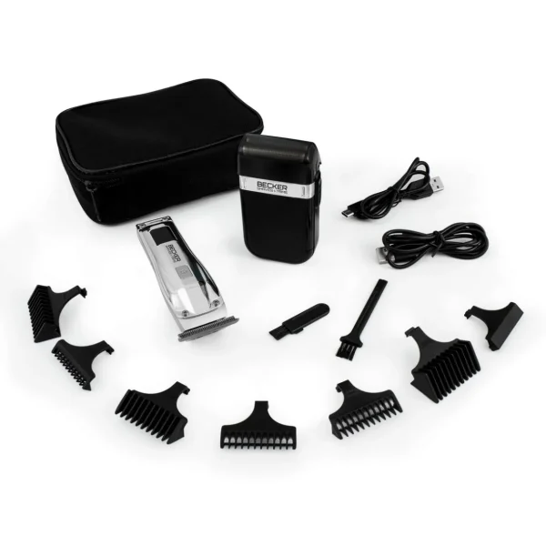 Kit tondeuse er rasoir sans fil SHAVES LAB - Chrome