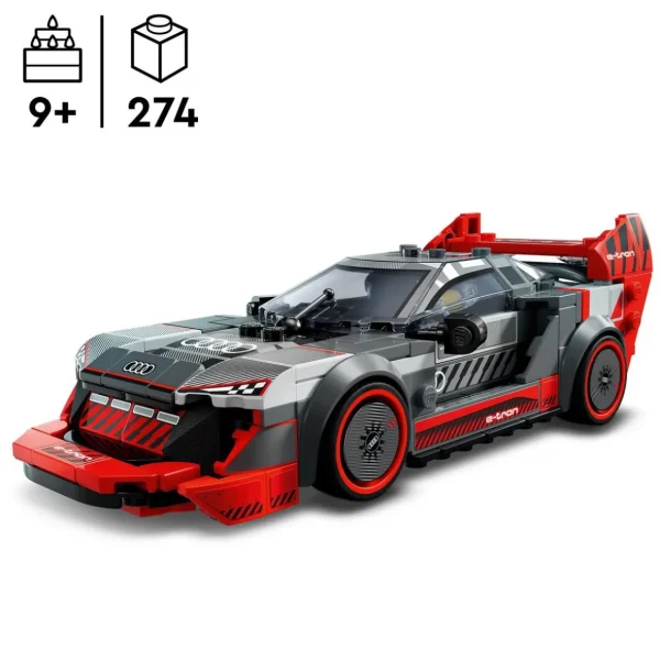 LEGO Speed Champions 76921 Voiture de Course Audi S1 e-Tron Quattro, Véhicule Jouet