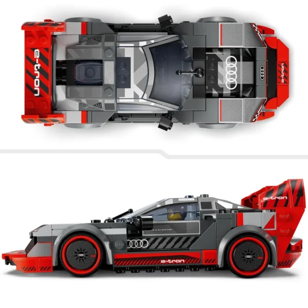 LEGO Speed Champions 76921 Voiture de Course Audi S1 e-Tron Quattro, Véhicule Jouet