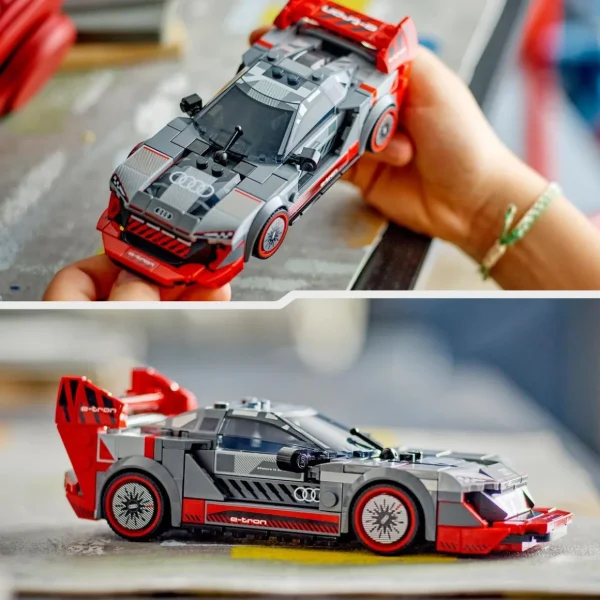 LEGO Speed Champions 76921 Voiture de Course Audi S1 e-Tron Quattro, Véhicule Jouet