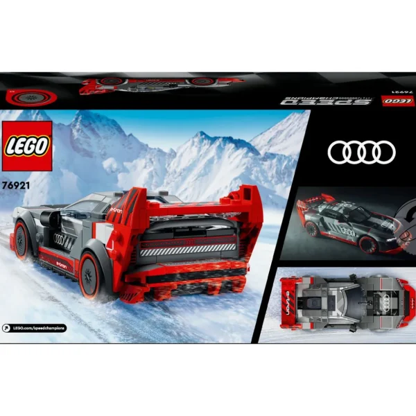 LEGO Speed Champions 76921 Voiture de Course Audi S1 e-Tron Quattro, Véhicule Jouet