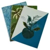 Lot de 3 Carnets A6 Jardin d'Eden 10x14cm Bleu