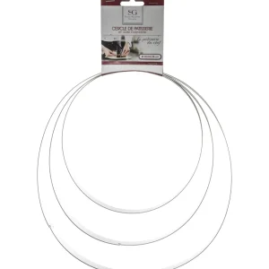 Lot de 3 cercles à tartes inox
