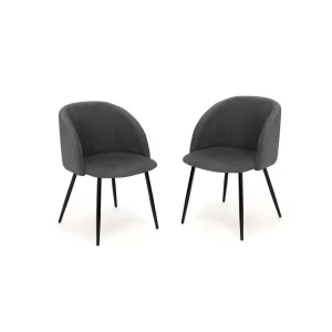 Lot de 2 chaises en velours NINON