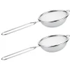 Lot de 2 Passoires à Manche Inox 28cm Argent