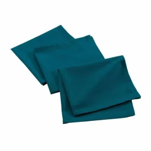 Lot de 3 Serviettes de Table Mistral 40x40cm Bleu Canard