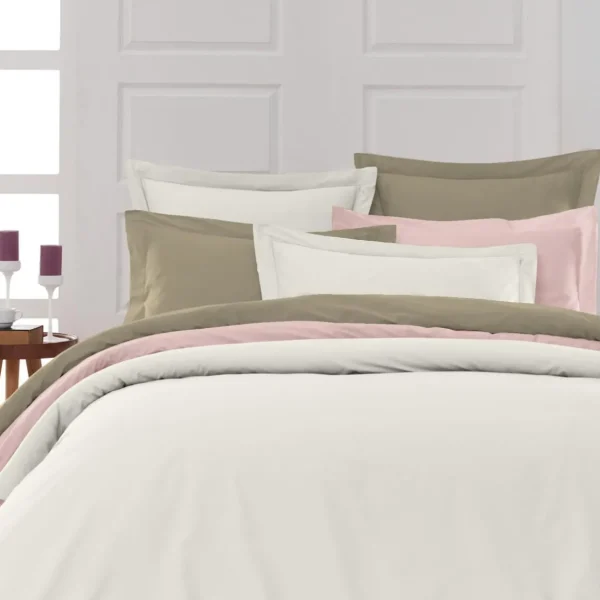 Lot de 2 taies d'oreiller en percale de coton SOFT PERCALE