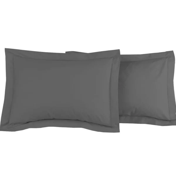 Lot de 2 taies d'oreiller en percale de coton SOFT PERCALE