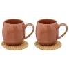 Lot de 2 Tasses à Café Alicante 10cl Terracotta