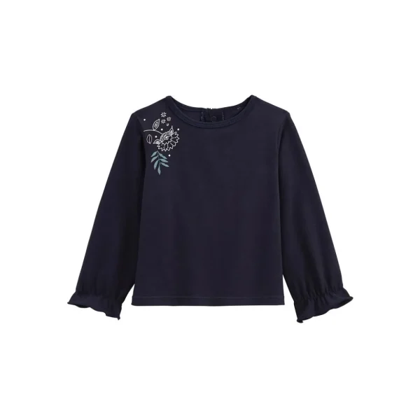 Lot de 2 t-shirts enfant manches longues Belle de nuit