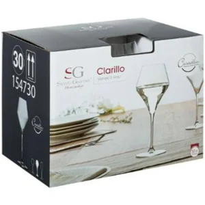 Lot de 6 Verres à Eau Clarillo 37cl Transparent