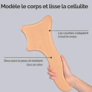 Masseur, spatule de madérothérapie en bois de hêtre, anti-cellulite