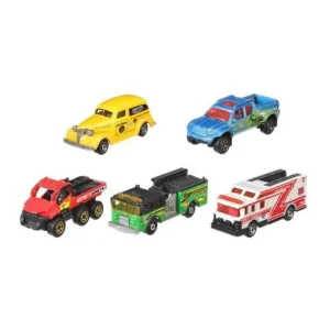 MATCHBOX Pack de 5 vehicules - C1817 - Petites Voitures - 3 ans et +