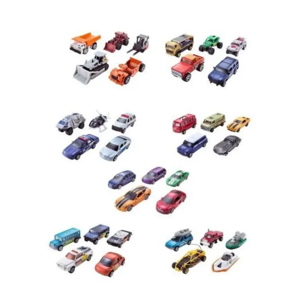 MATCHBOX Pack de 5 vehicules - C1817 - Petites Voitures - 3 ans et +