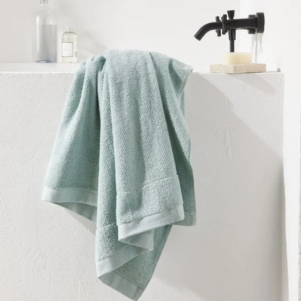 Maxi drap de bain uni en Coton bio 450 G/M²