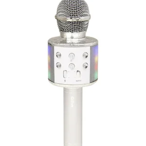Micro Karaoké Bluetooth LED Q1191 - Silver