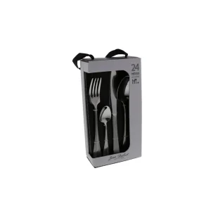 Ménagère 24 pièces acier inoxydable boite cadeau LUXE