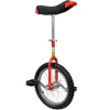 Monocycle ajustable rouge 16 pouces