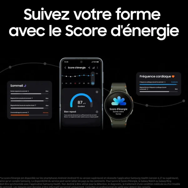 Montre connectée Galaxy Watch 7 Bluetooth 44mm - Silver