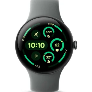 Montre connectée Pixel Watch 3 45 mm Vert Sauge Bluetooth