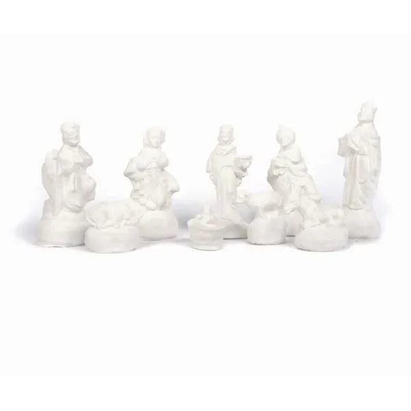 9 moules en latex Santons - Crèche de Noël + Plâtre 1 kg