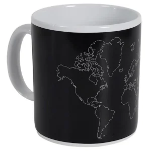 Mug Thermoréactif XXL Carte 80cl Noir