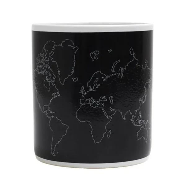 Mug Thermoréactif XXL Carte 80cl Noir