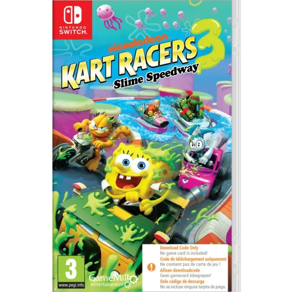 Nickelodeon Kart Racers 3: Slime Speedway Nintendo Switch - Code de Téléchargement