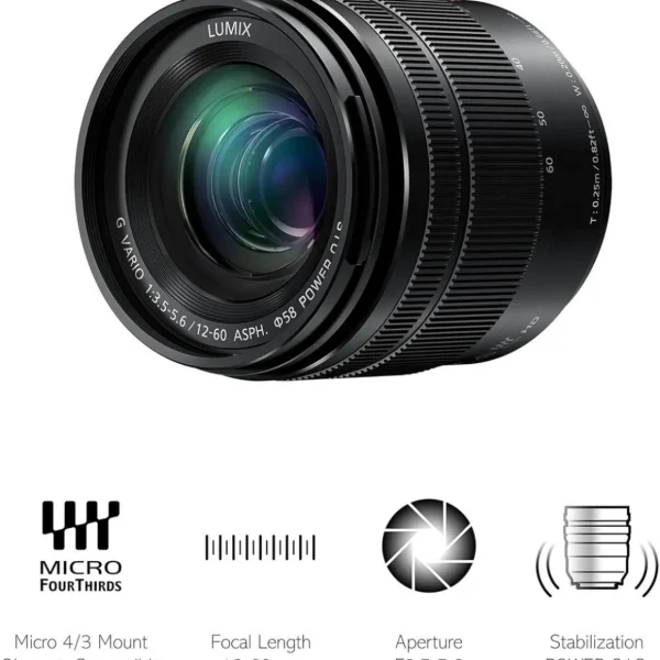 Objectif pour Hybride 12-60mm f3.5-5.6 ASPH