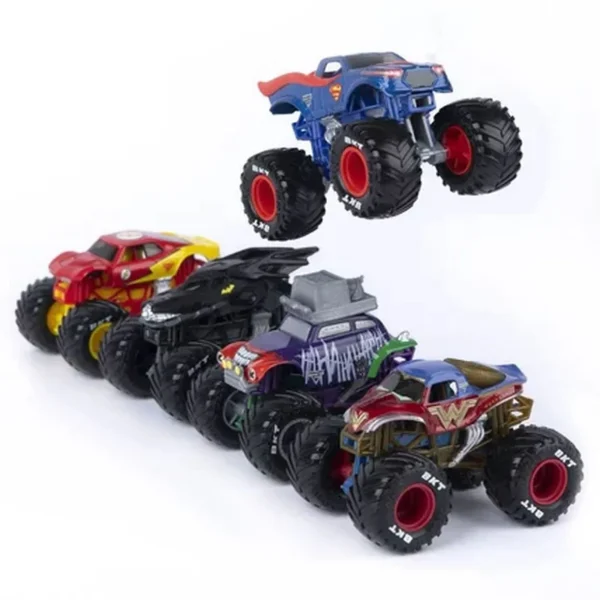 Pack de 5 véhicules Die Cast Monster Jam - DC Justice League VS The Joker