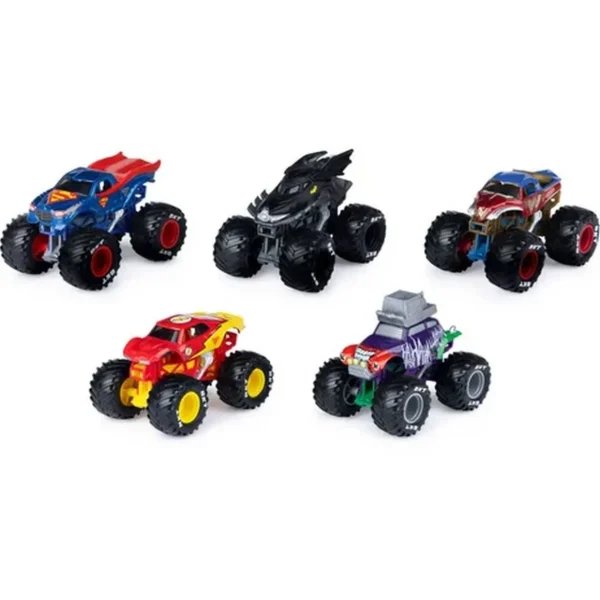 Pack de 5 véhicules Die Cast Monster Jam - DC Justice League VS The Joker