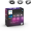 Pack HUE W&C CENTURA encastré x3 rond Alu