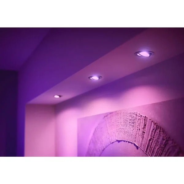 Pack HUE W&C CENTURA encastré x3 rond Alu