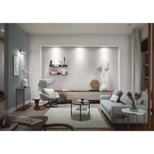Pack HUE W&C CENTURA encastré x3 rond Alu
