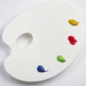 Palette ovale en plastique pour peinture