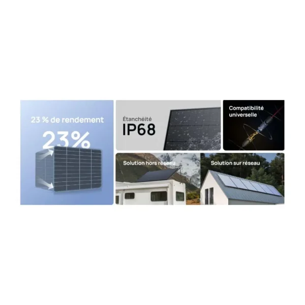 Panneau solaire rigide 400W (2 pièces)