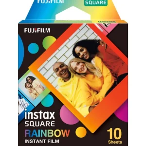 Papier photo instantané Film Instax Square Rainbow WW1 (x10)